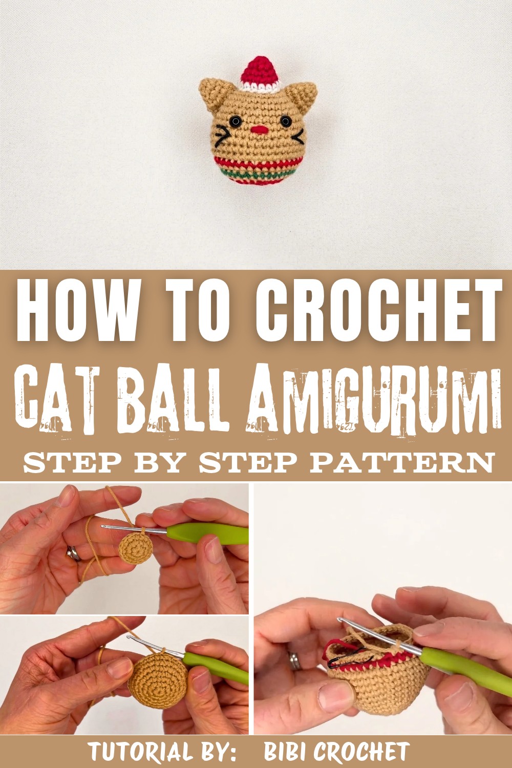 Easy Amigurumi Cat Ball Tutorial