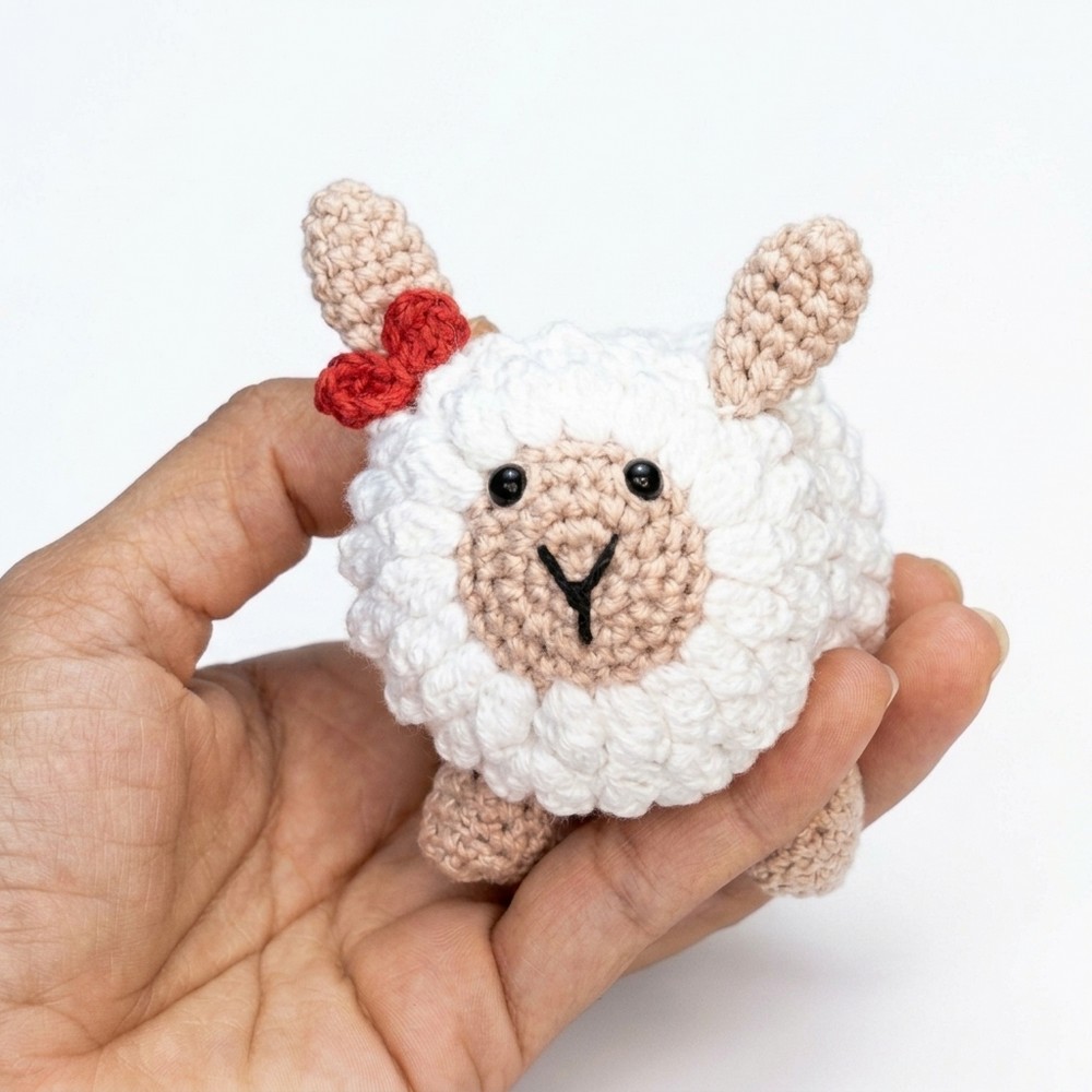 Easy Amigurumi Sheep Crochet Tutoria (7)