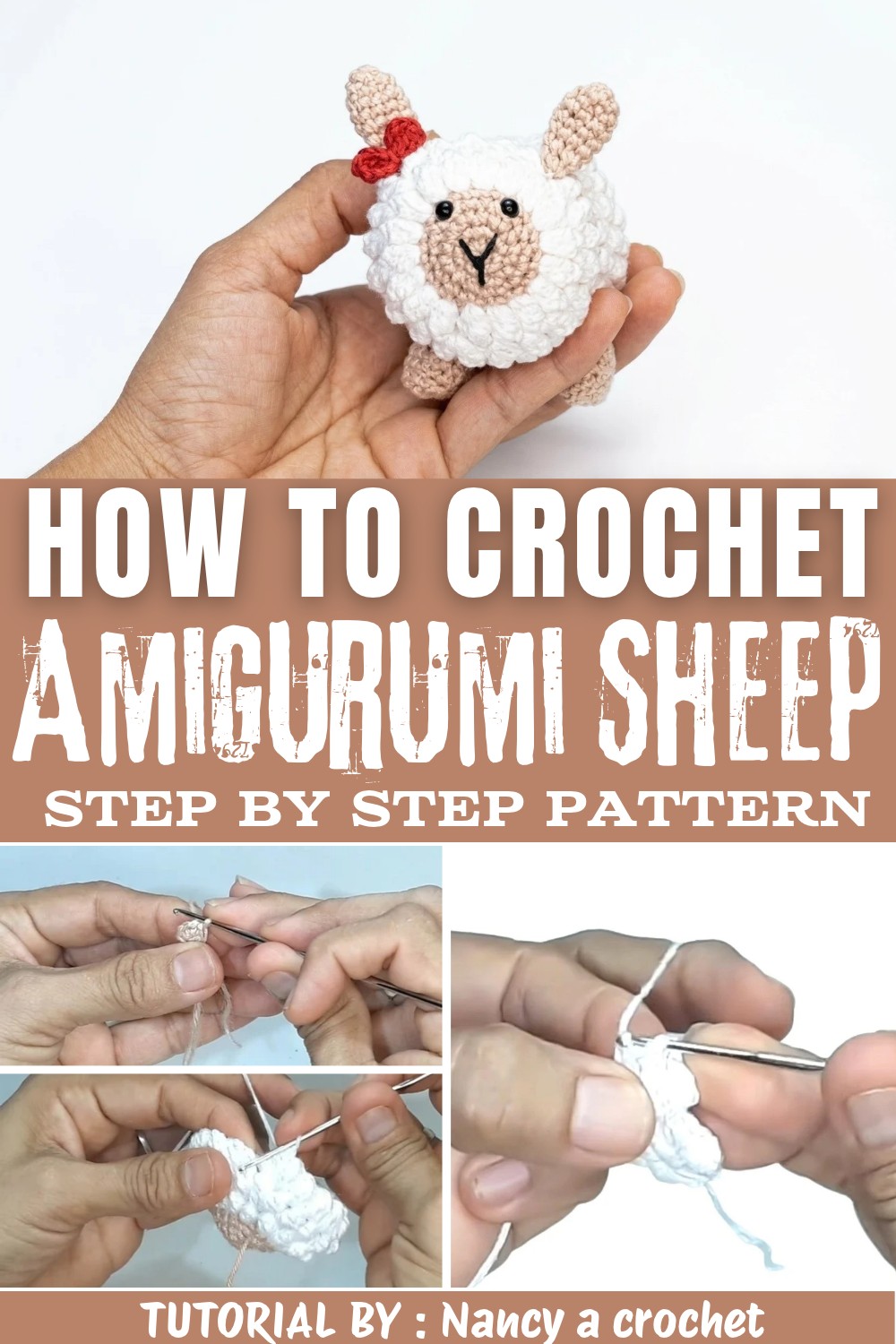 Easy Amigurumi Sheep Crochet Tutoria