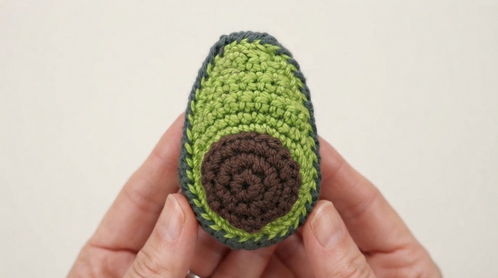 Easy Crochet Avocado Amigurumi Tutorial