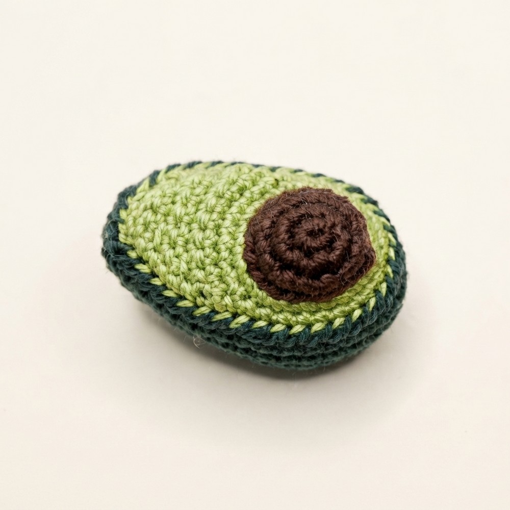 Easy Crochet Avocado Amigurumi Tutorial