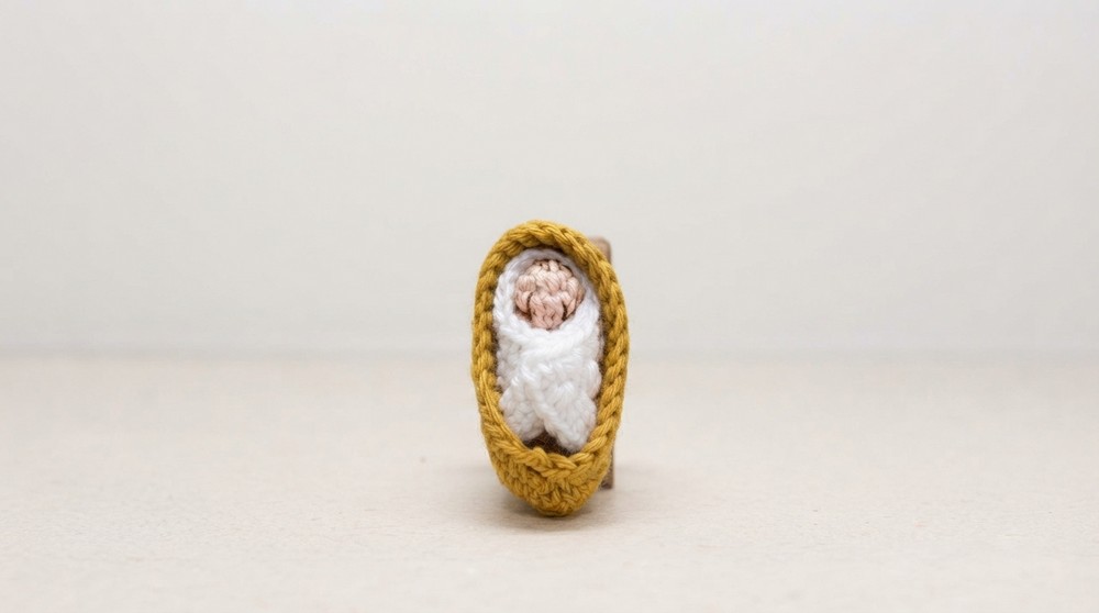 Easy Crochet Baby Jesus Nativity