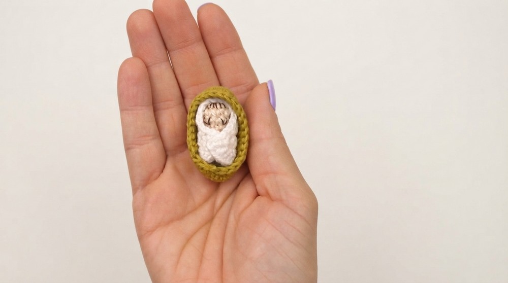 Easy Crochet Baby Jesus Nativity