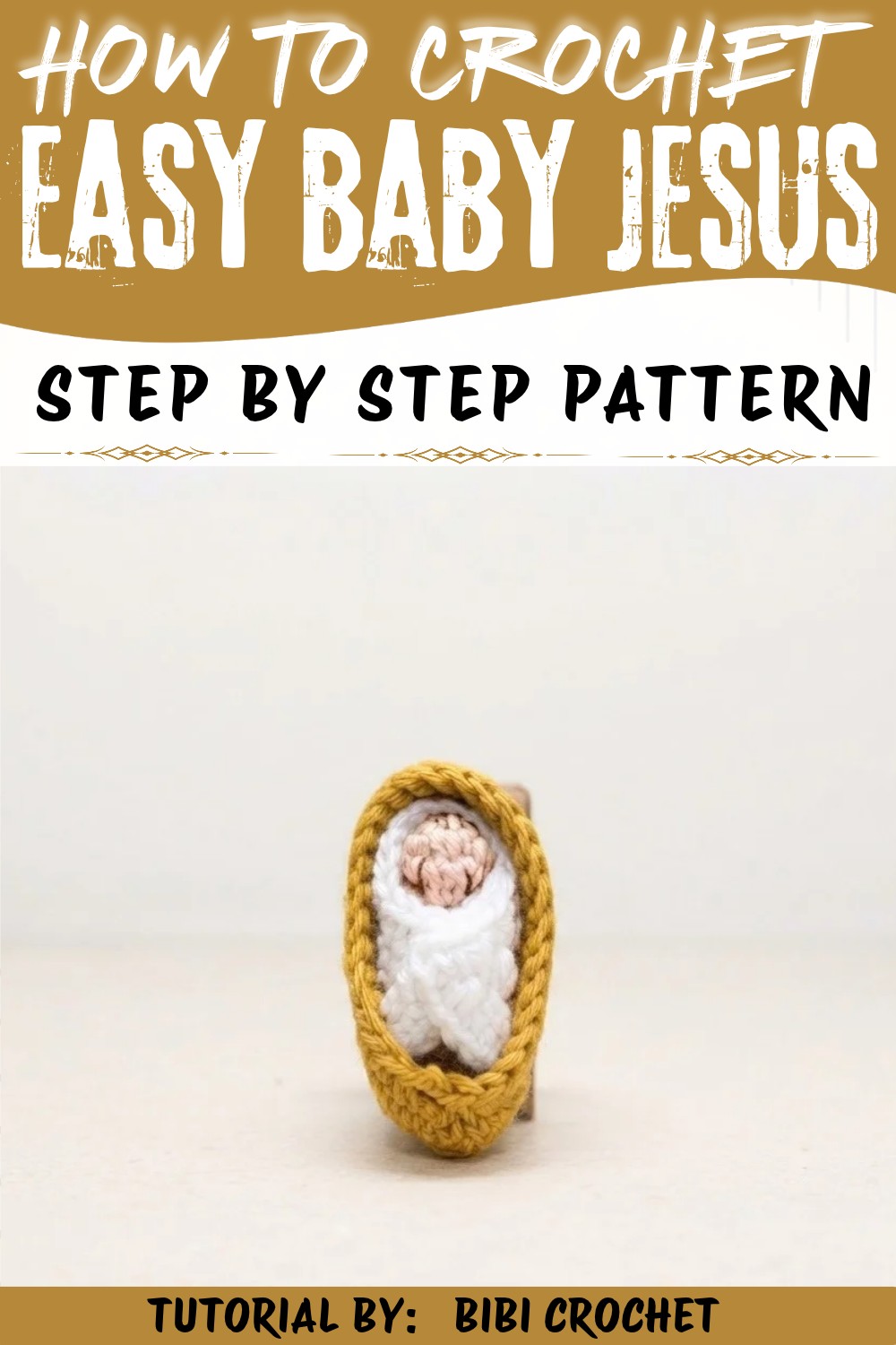 Easy Crochet Baby Jesus Nativity