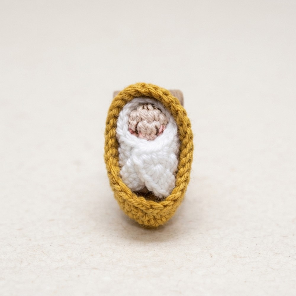 Easy Crochet Baby Jesus Nativity