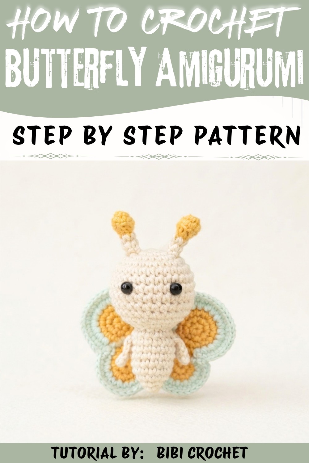 Easy Crochet Butterfly Amigurumi Tutorial