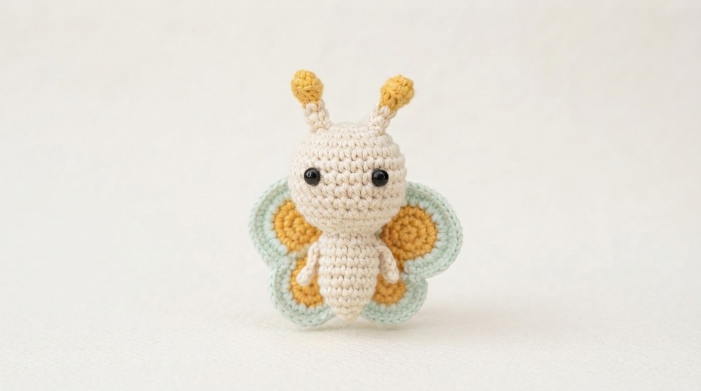 Easy Crochet Butterfly Amigurumi Tutorial