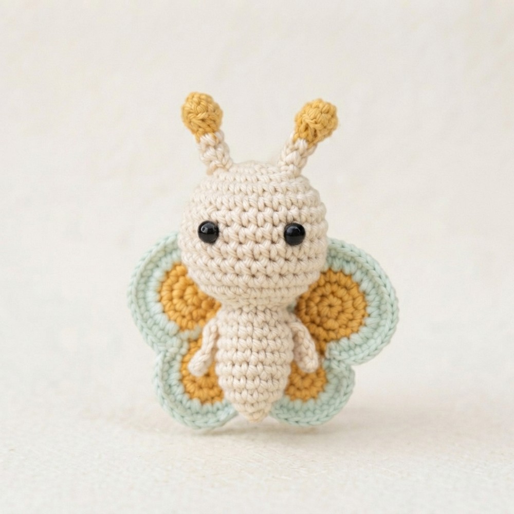 Easy Crochet Butterfly Amigurumi Tutorial