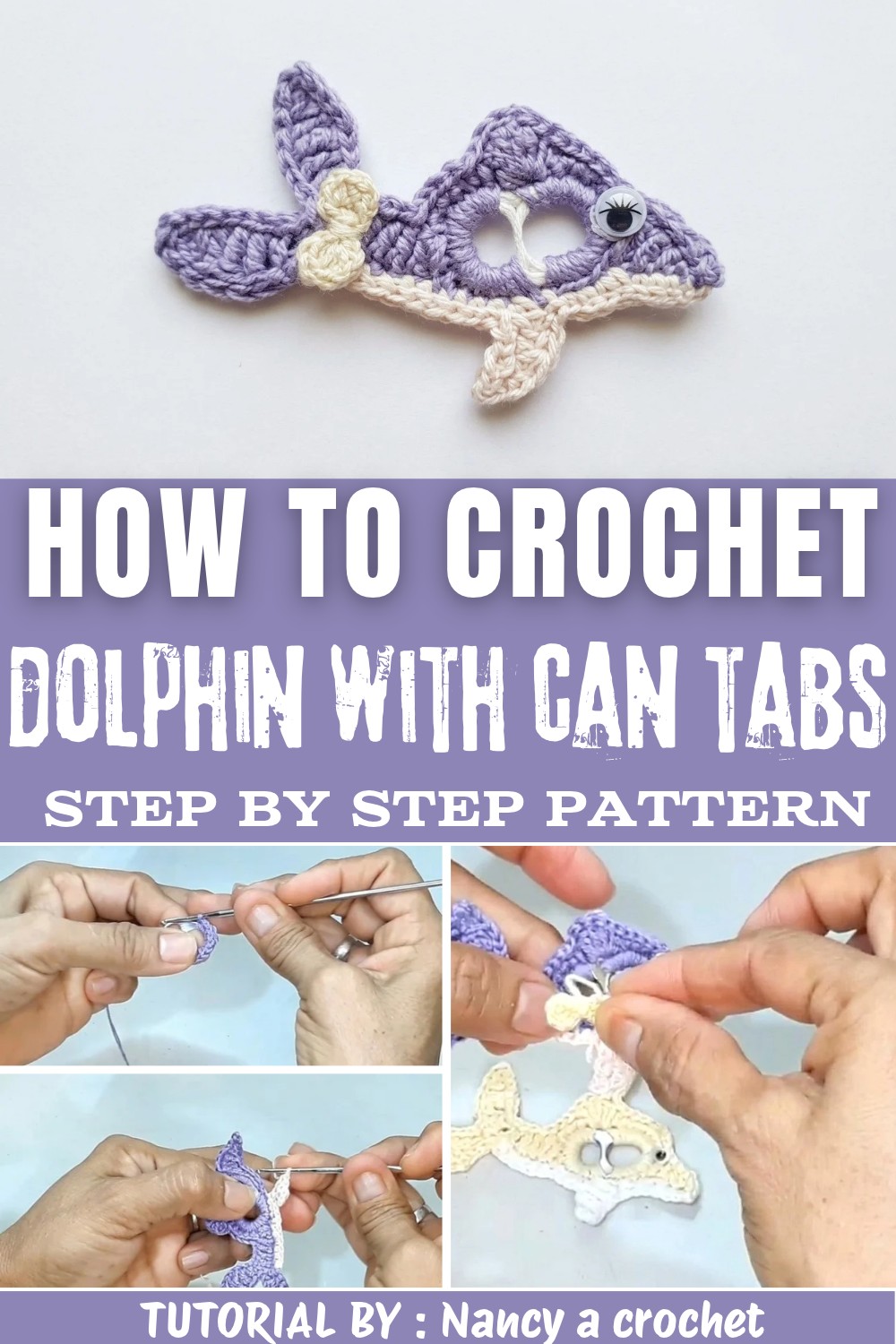 Easy Crochet Dolphin with Recycled Can Tabs (2)