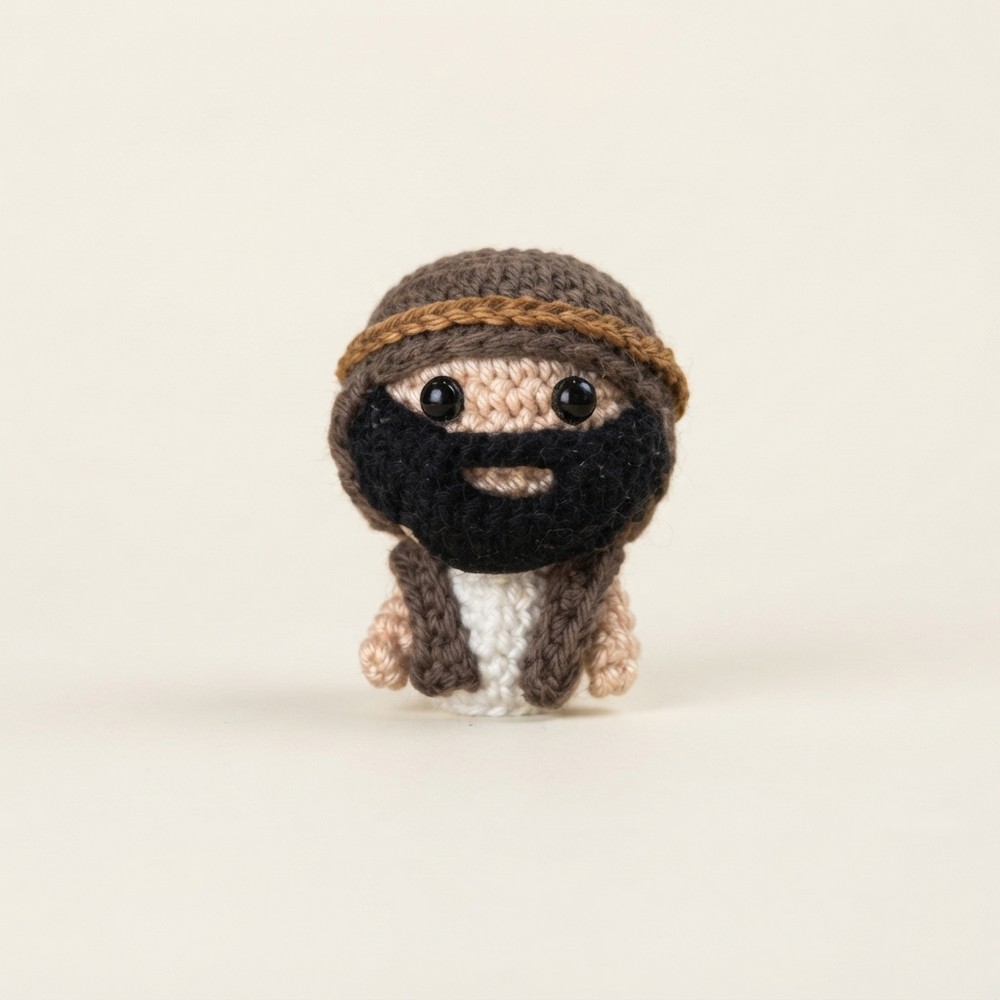 Easy Crochet Joseph Amigurumi for a Nativity Scene