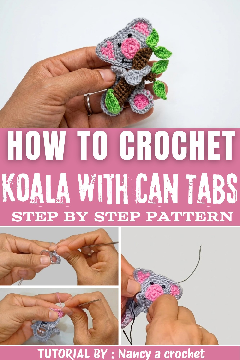 Easy Crochet Koala with Can Tabs (2)