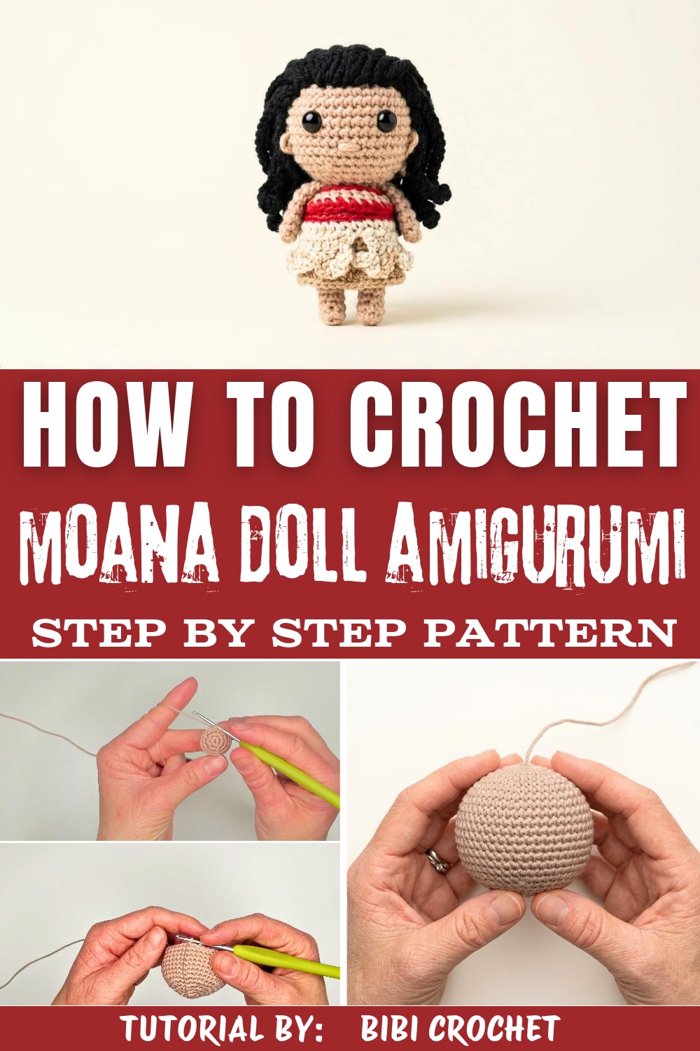 Easy Moana Amigurumi Doll Crochet Tutorial