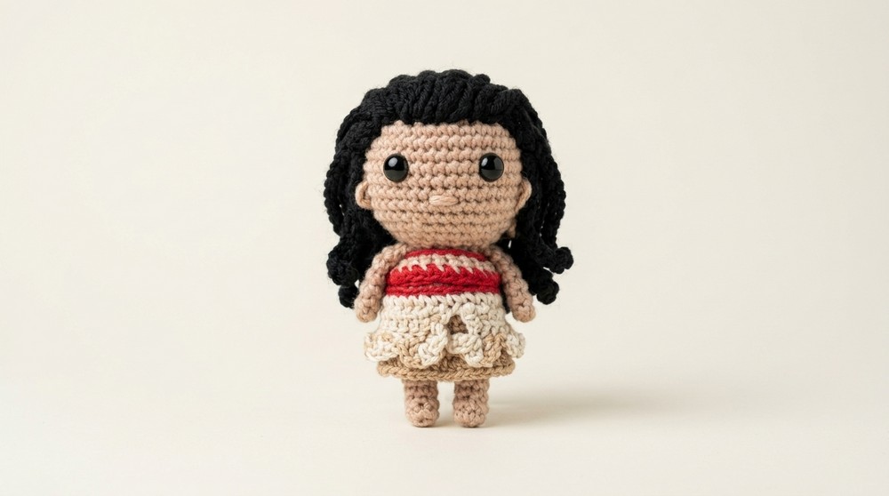 Easy Moana Amigurumi Doll Crochet Tutorial