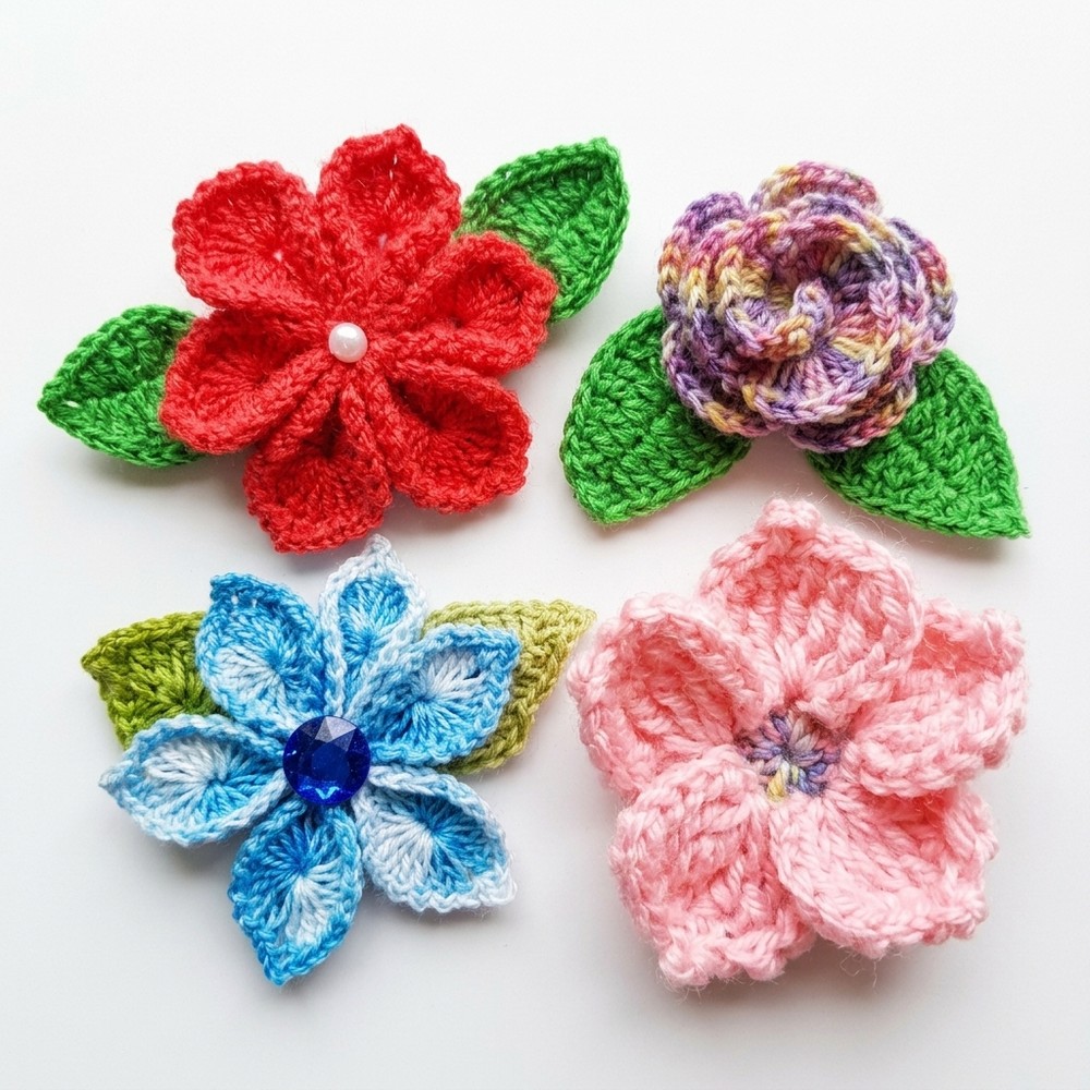 Easy to Crochet Beautiful Flowers (7)
