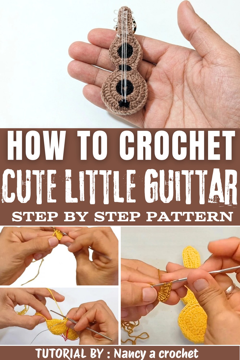 Easy to Crochet Cute Little Guittar (1)