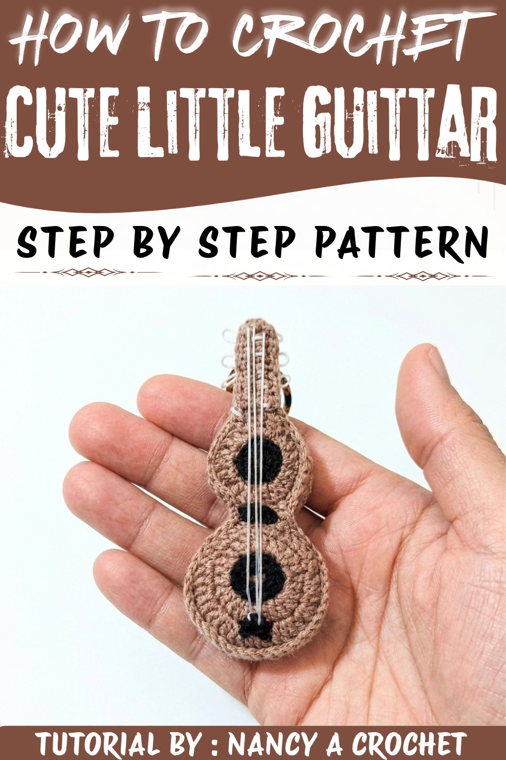 Easy to Crochet Cute Little Guittar (1)