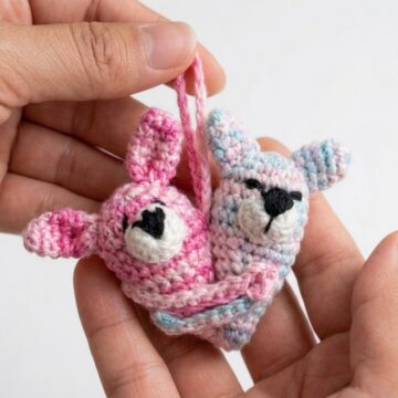 How To Crochet Heart-intertwined Kitties (4)