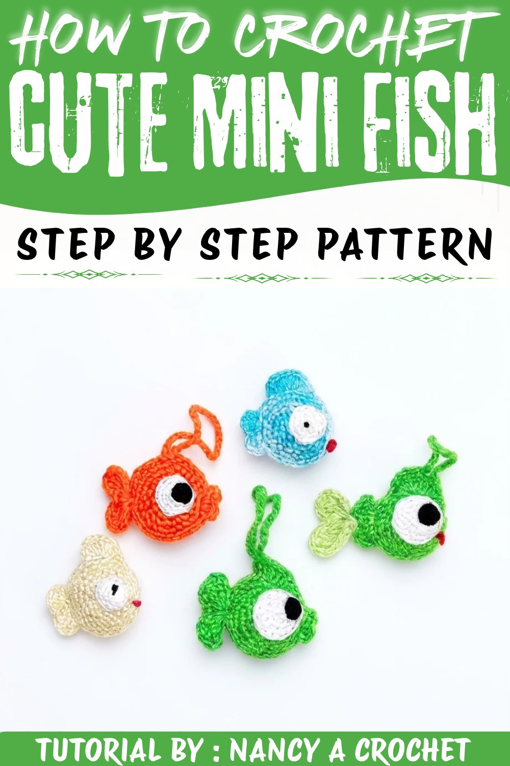 How to Crochet Mini Fish Step by Step (1)