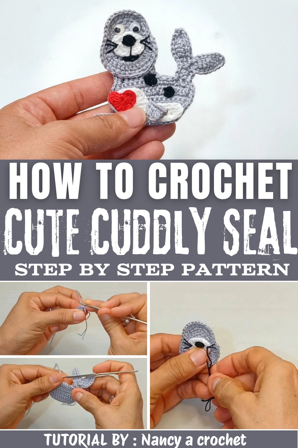 How to Crochet Seals Step by Step (1)