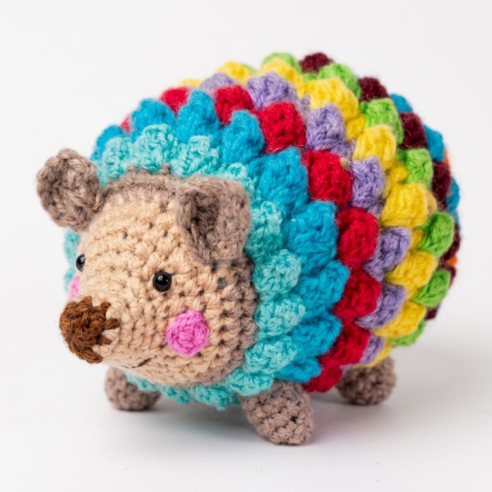 How to Crochet These Cute Colorful Hedgehogs (3)