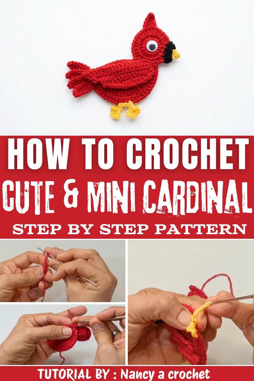 How to Crochet These Mini Cardinal (1)