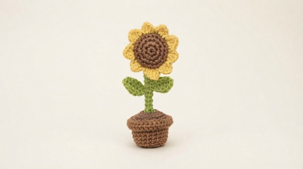 How to Crochet a Beautiful Sunflower