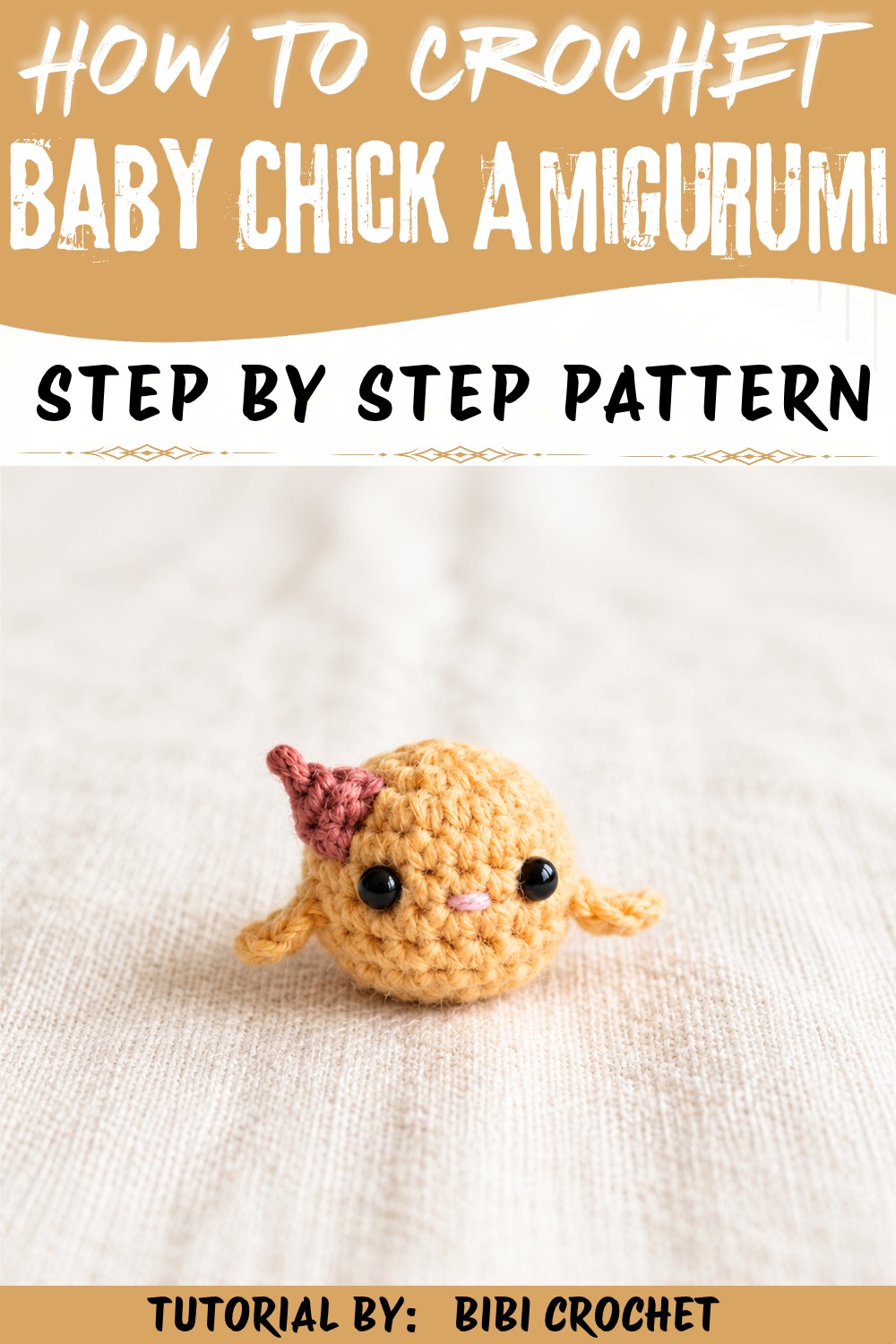 How to Crochet a Cute Baby Chick Amigurumi with a Little Hat