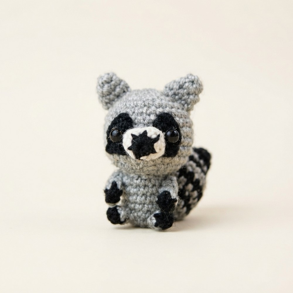 How to Crochet a Cute Raccoon Amigurumi