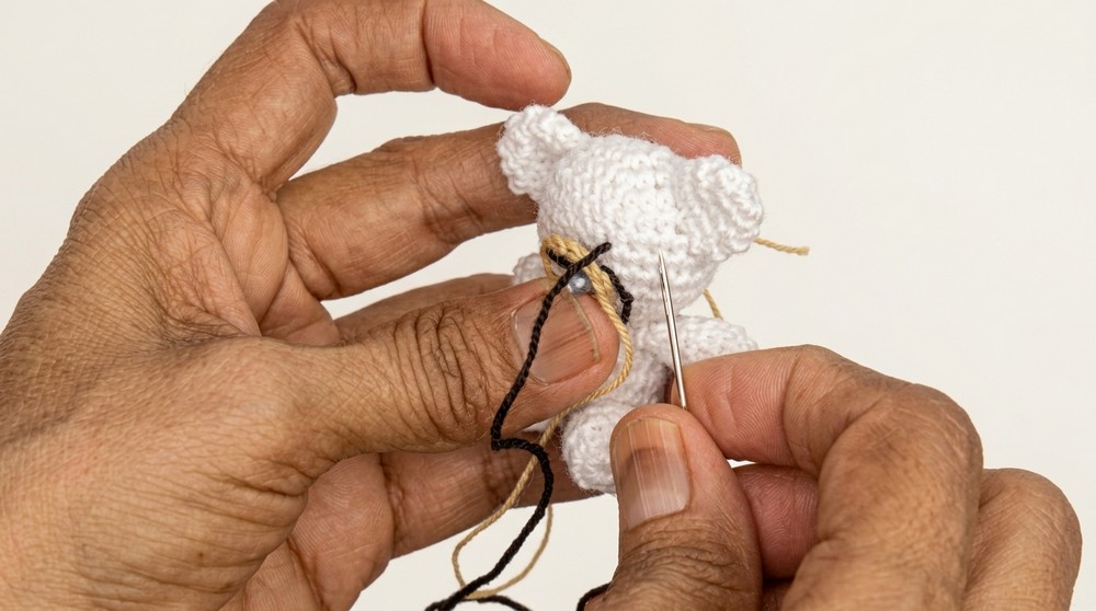 How to crochet MINI BEAR (6)