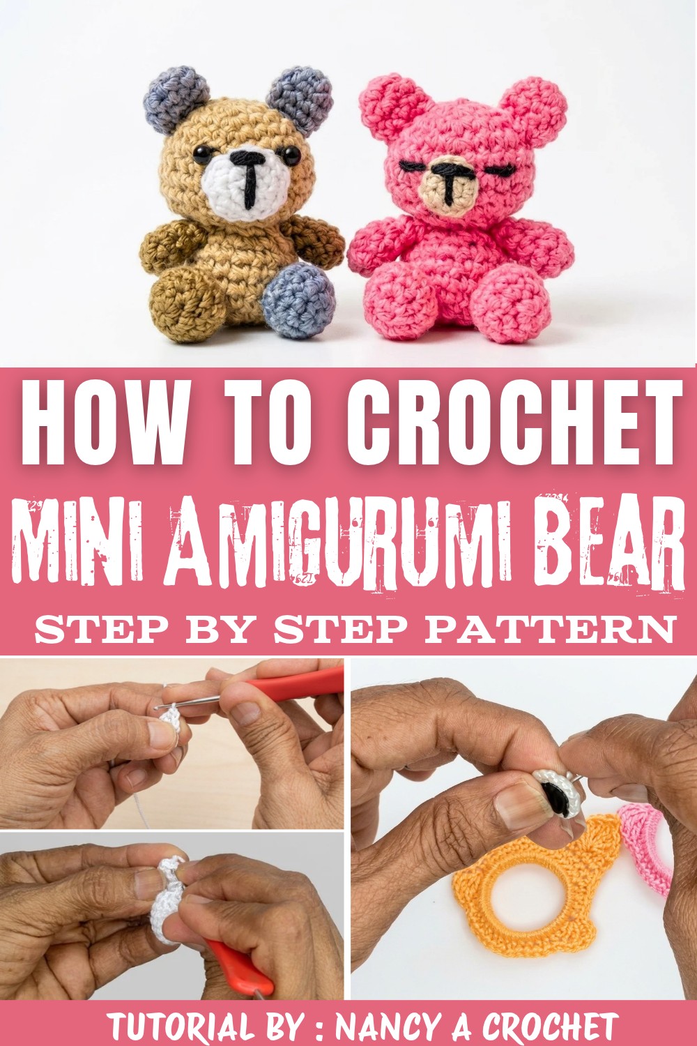 How to crochet MINI BEAR