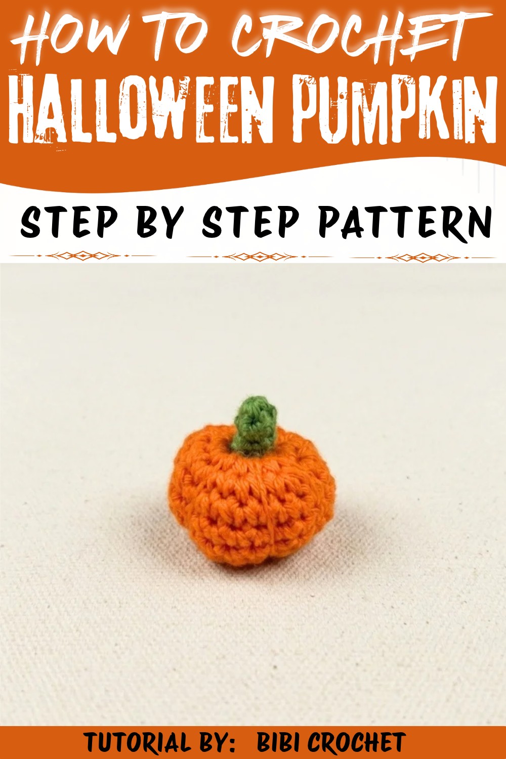 How to crochet a Halloween pumpkin